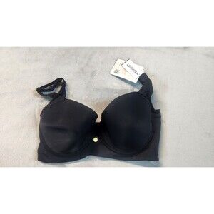 NWT Leonisa 38 Black Back Smoothing Soft Full Coverage Cup Bra